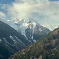 Blick aus dem ICE unterwegs nach Bad Gastein