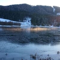 Winter am Hubertussee