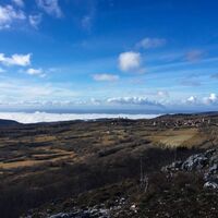 Blick von dem Kreuz von Innimond