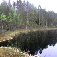 Pitkäjärvi südlich vom Kummakivi