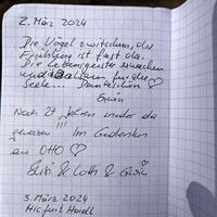 Auch des Berichterstatters Eintrag darf hier natürlich nicht fehlen!