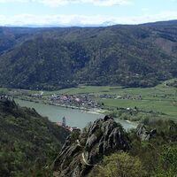 Abstieg über dem Vogelbergsteig