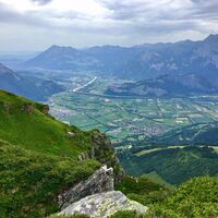 Aussicht über das St. Galler Rheintal