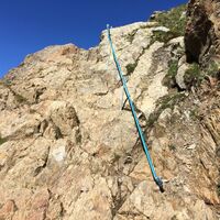 Schlüsselstelle auf dem Weg zur Segantinihütte