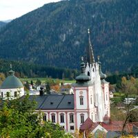 Wunderbarer Ausblick auf die Wallfahrtsbasilika Mariazell