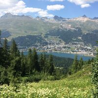 Aussicht auf St. Moritz