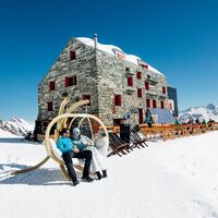 Die Britanniahütte im Winter