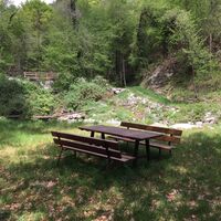 Picknickplatz entlang des Weges