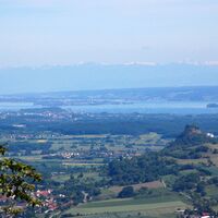 Blick vom Hohenhewen zum Bodensee