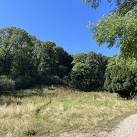Hier bei einer Wegkreuzung wär ein Aufstecher zum Vogelsangberg möglich (Aussichtsplatz, Am höchsten Punkt auch meist ein einfaches kleines Gipfelkreuz)