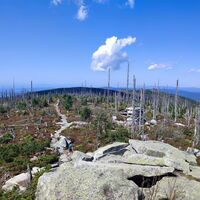 Blick vom Bayr. Plöckenstein zum Dreisessel