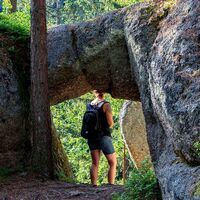 Bärentrail im Waldviertel - der neue Sidestep "Felsengarten", Steinerner Torbogen