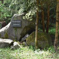 Stein am Quellgebiet