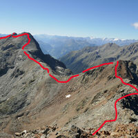 Tourübersicht von der Alkuser Rotspitze