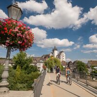 Auf dem Lahnradweg durch Diez