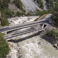 Ötztal Radweg zwischen Längenfeld und Umhausen