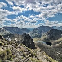 Abstieg vom Greifenberg auf die Klafferschneide