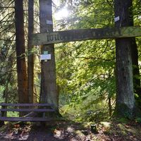 Mit etwas Glück können wir sogar das Wild im Wildgehege beobachten.