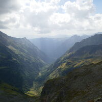 besonders schöne Stimmung und Blick ins Znach-Tal