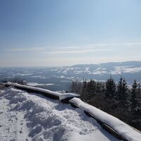 Wallfahrtskirche Pöllauberg: Aussicht im Winter_Oststeiermark