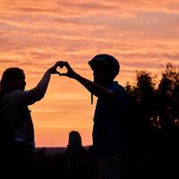 Besonderer Abendhimmel Renaturierung Diemel Warburg-Germete