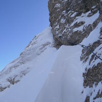 gut eingeweht am Weg zur Galizenspitze...