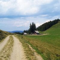 Blick zurück zur Hofbaurerhütte