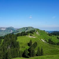 Toggenburger Höhenweg Etappe2 Blick Flügespitz