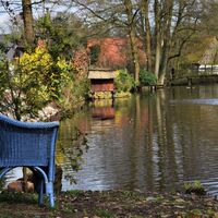 Sitzplatz an der Wümme in Fischerhude