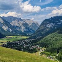 Ausblick vom Katzenkopf ueber Leutasch - Katzenkopf Leutasch