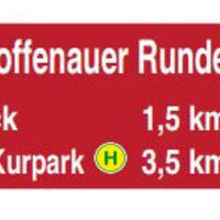 Piktogramm Routenbeschilderung