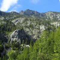 Blick zurück zum Mairalm Steig
