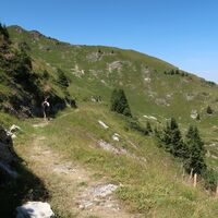 Weg zum Chaenelpass - Gipfelwanderung Schafharnisch