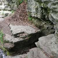 Gesicherter Felsenweg