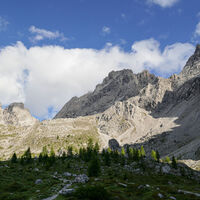 die Wegänderung hat sich definitiv gelohnt, die Dolomitenhütte ist nicht mehr weit...