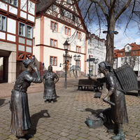 Die Marktweiber auf dem Rotenburger Marktplatz