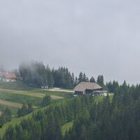 Klippitztörl- Blick zur Schwarzkogelhütte