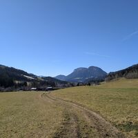 Scheffau_Ellmau_Horngach_Niederachen_Feldweg_Winter_Frühling
