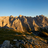 [ Dolomiten, Rosengarten ] | Tag 3 | Im Bereich des Roterdspitz-Sattel, 2.551m; Blick in die Rosengartengruppe