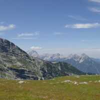 Blick zum Kamm vom Großen bis zum Kleinen Priel