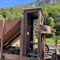 Alter Güterwaggon am Bahnhof Hirschwang