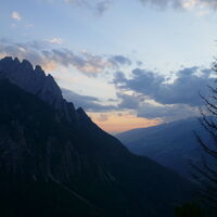 Bei Sonnenuntergang gibs dann die verdiente Stärkung