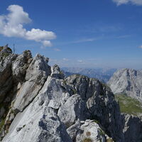 die letzten Meter zum Gipfel