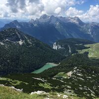 Blick auf den Dießbachstausee