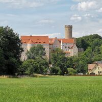 Burg Gnandstein aus Richtung Wüstenhain