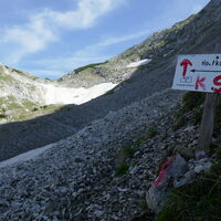 Hochkogel links, Kaiserschild (nicht Klettersteig) rechts...