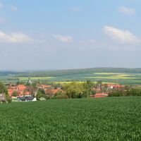 Blick vom Elmrand auf Bornum