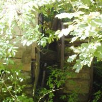 Altes Mühlrad der Staudenbauermühle