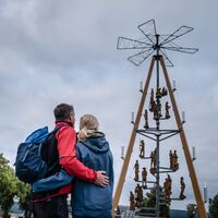 die riesige Pyramide in Johanngeorgenstadt