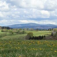 Blick zum Brocken von der Bockswieser Höhe